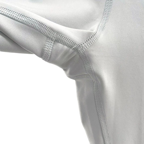 Nike Dri-Fit Light Gray & Red Leggings / Running Pants w/ Large Logo in Size Med - Picture 8 of 13